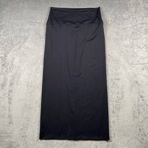 Epoque Evolution Skirt‎ Womens M Navy Blue The One Pencil Midi Lightweight Knit